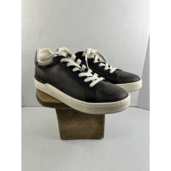 COACH Women's Lowline Coated Canvas Sneaker Sz 9B - Picture 1 of 12